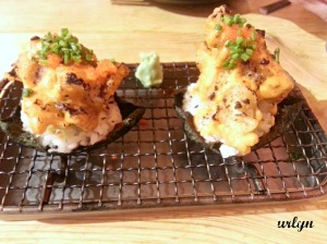 2015-10-07 Soft shell crab taco maki